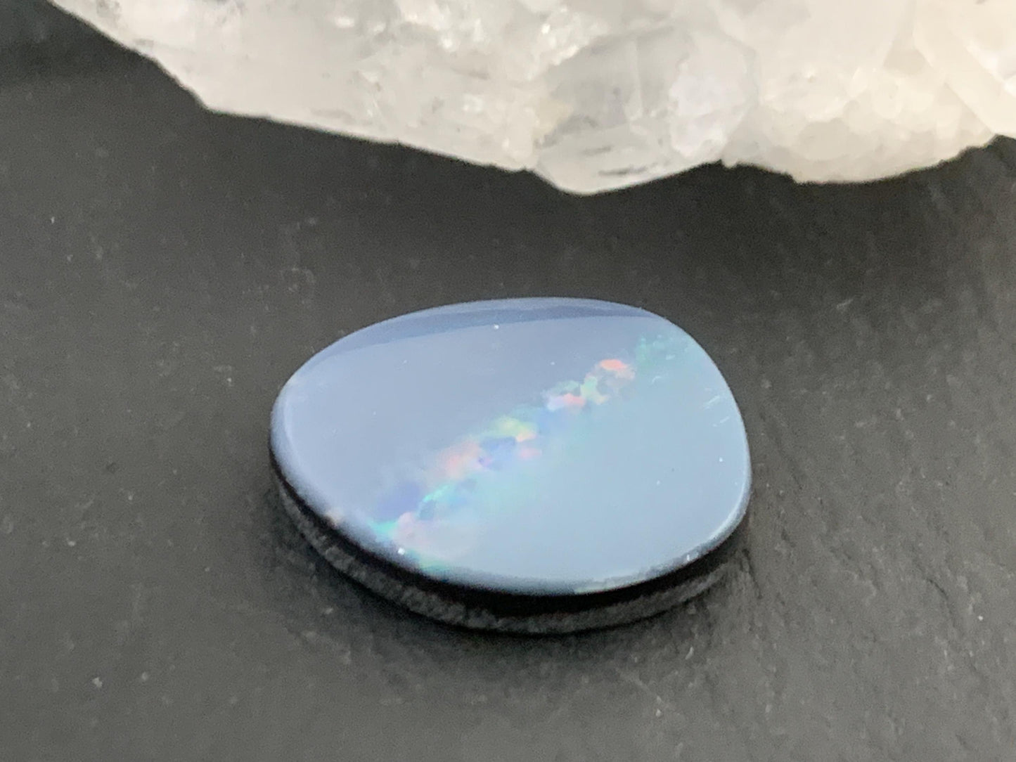 Australian Opal doublet 11x14x3mm cabochon