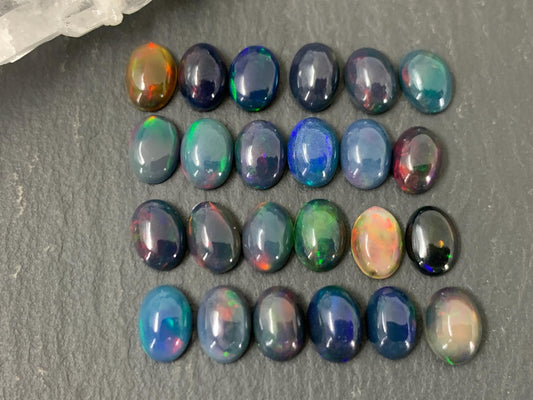 Black Ethiopian Opal 5x7mm Cabochon
