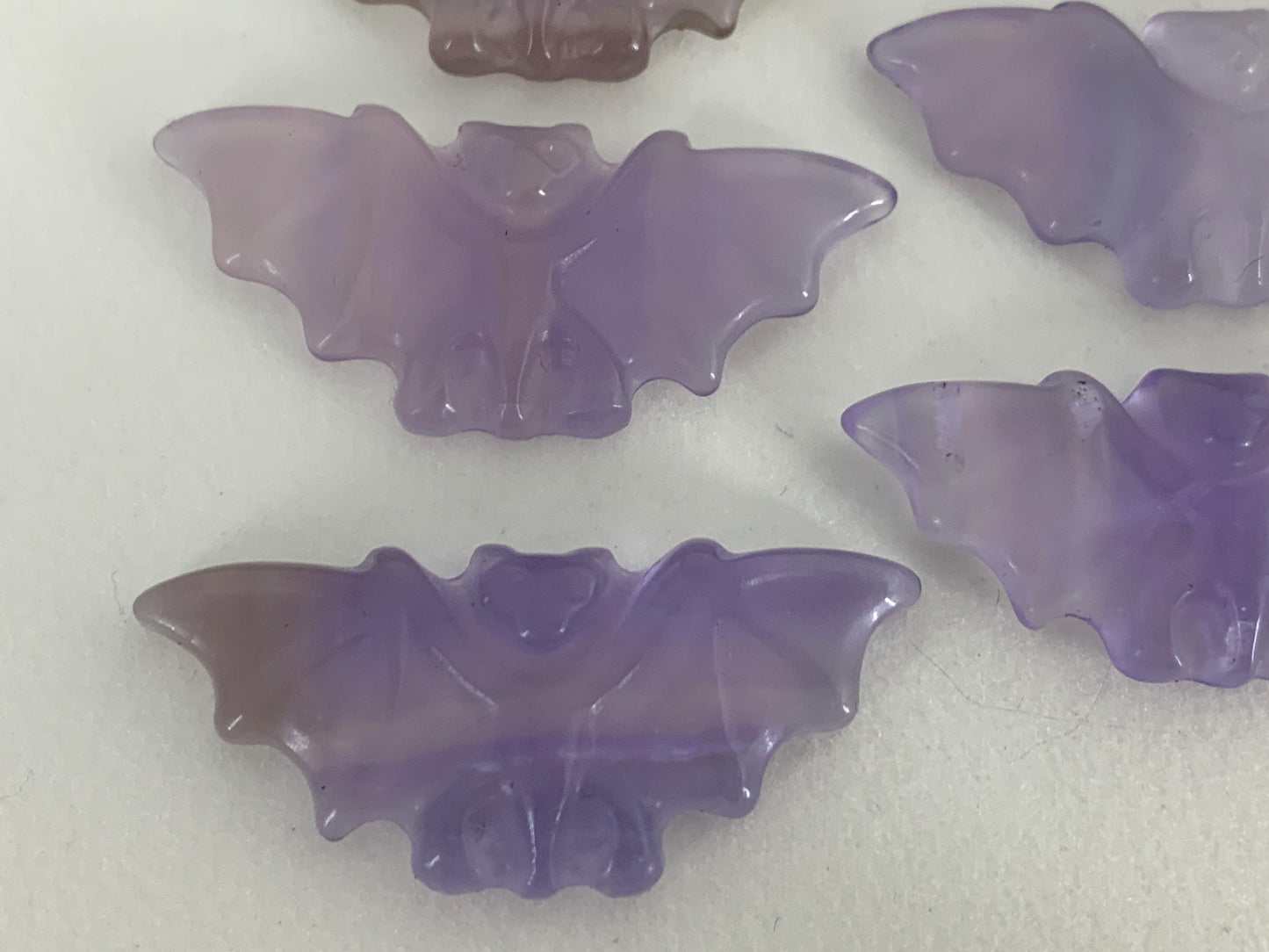 Fluorite Bat Carved - 50mm long