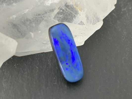 Australian Opal doublet 6x16x4mm cabochon