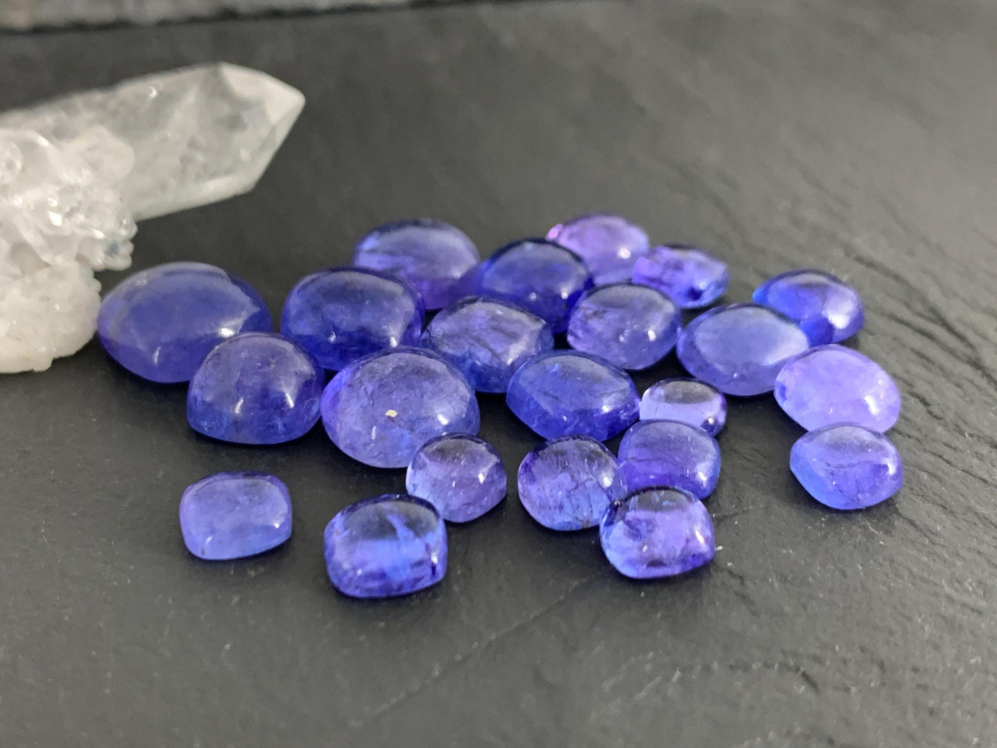 Tanzanite Square Cabochon: 5-9mm Gemstone