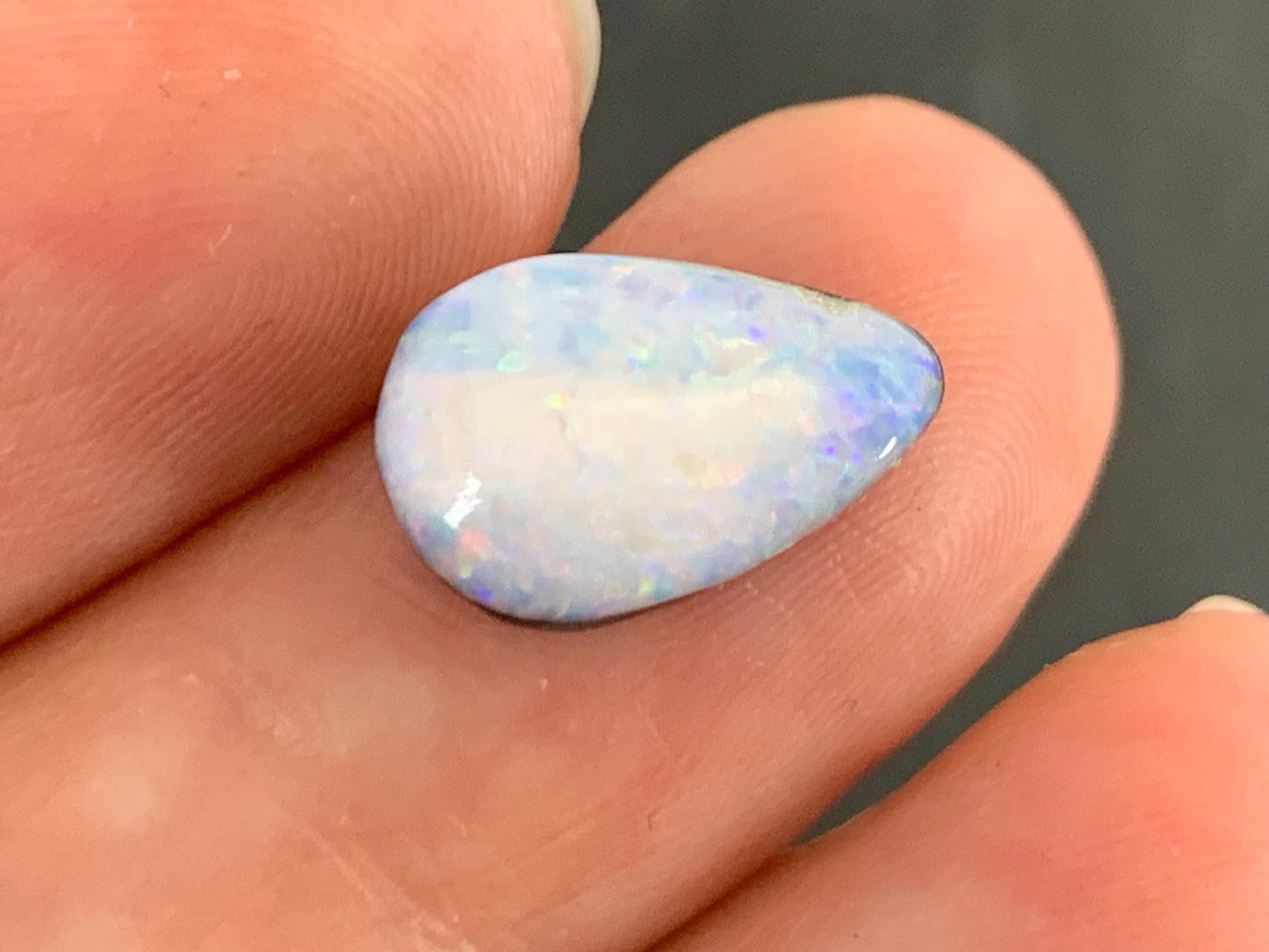 Australian Opal doublet 8x12x5mm cabochon