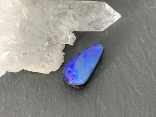 Australian Opal doublet 8x16x4mm cabochon - pear