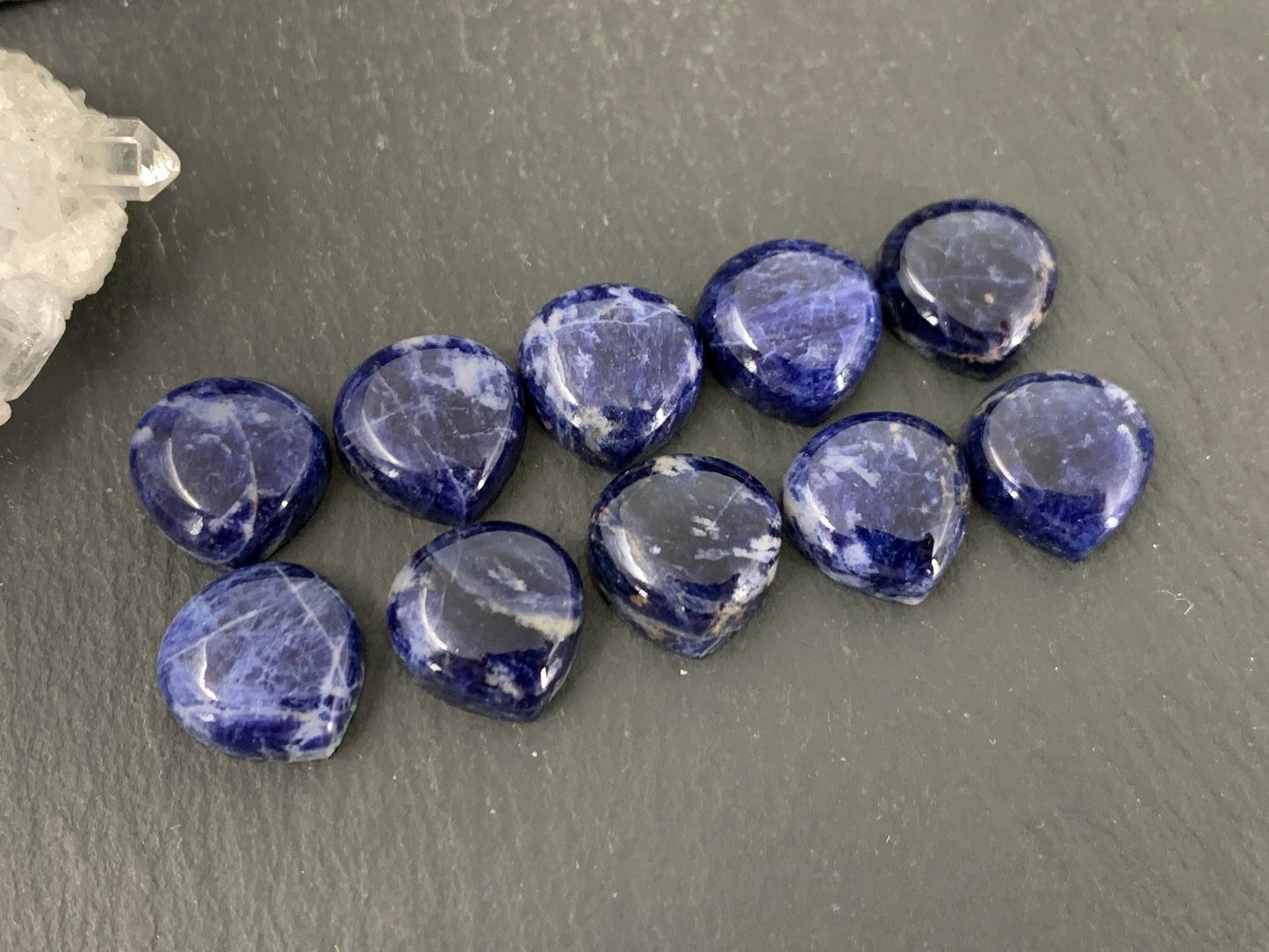 Sodalite pear 12mm cabochon