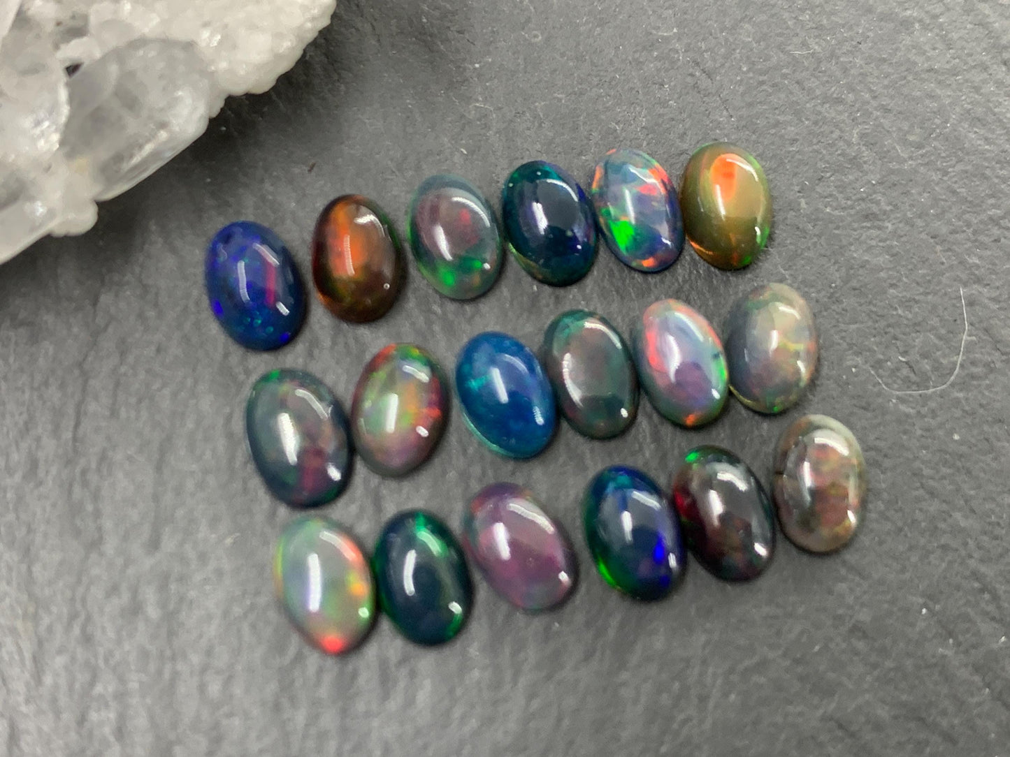 Ethiopian Black Opal Cabochon: Oval Gemstone (4x6mm) *