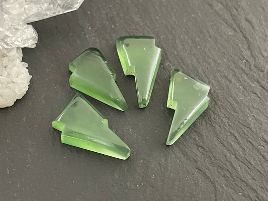 Serpentine lightning bolt 8x14mm cabochon