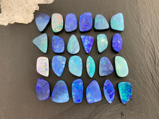 Australian Opal doublet 12-15mm long cabochon