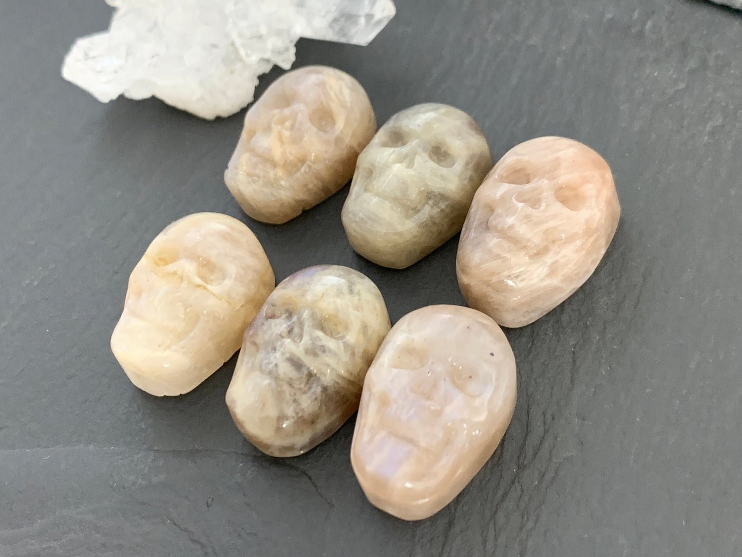 Moonstone Skull 15x22mm Cabochon