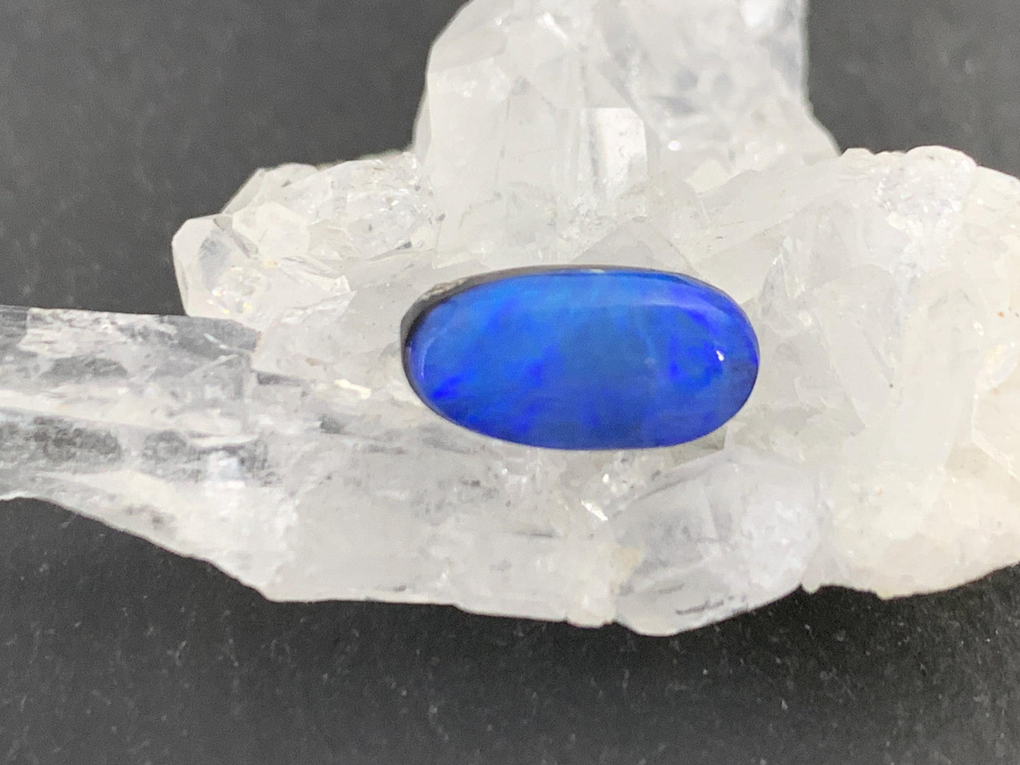Australian Opal doublet 6x11x4mm cabochon