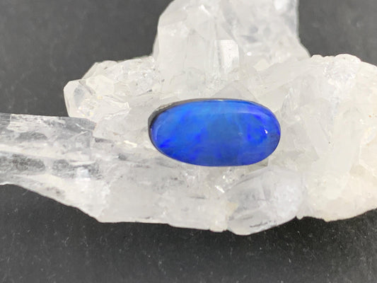 Australian Opal doublet 6x11x4mm cabochon