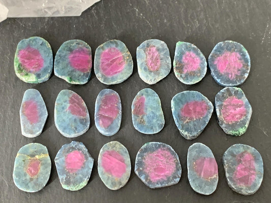 Watermelon Ruby 13mm long slice - free form