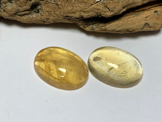 Citrine oval 13x18mm cabochon - Calibrated cabochons