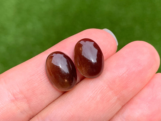 Smokey quartz oval cabochon 10x14mm - Calibrated cabochons