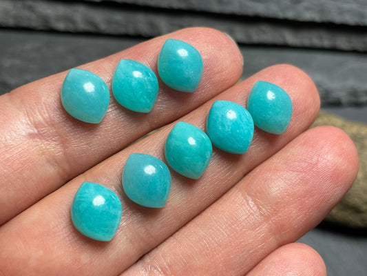 Amazonite marquise cabochon 8x10mm - Calibrated cabochons