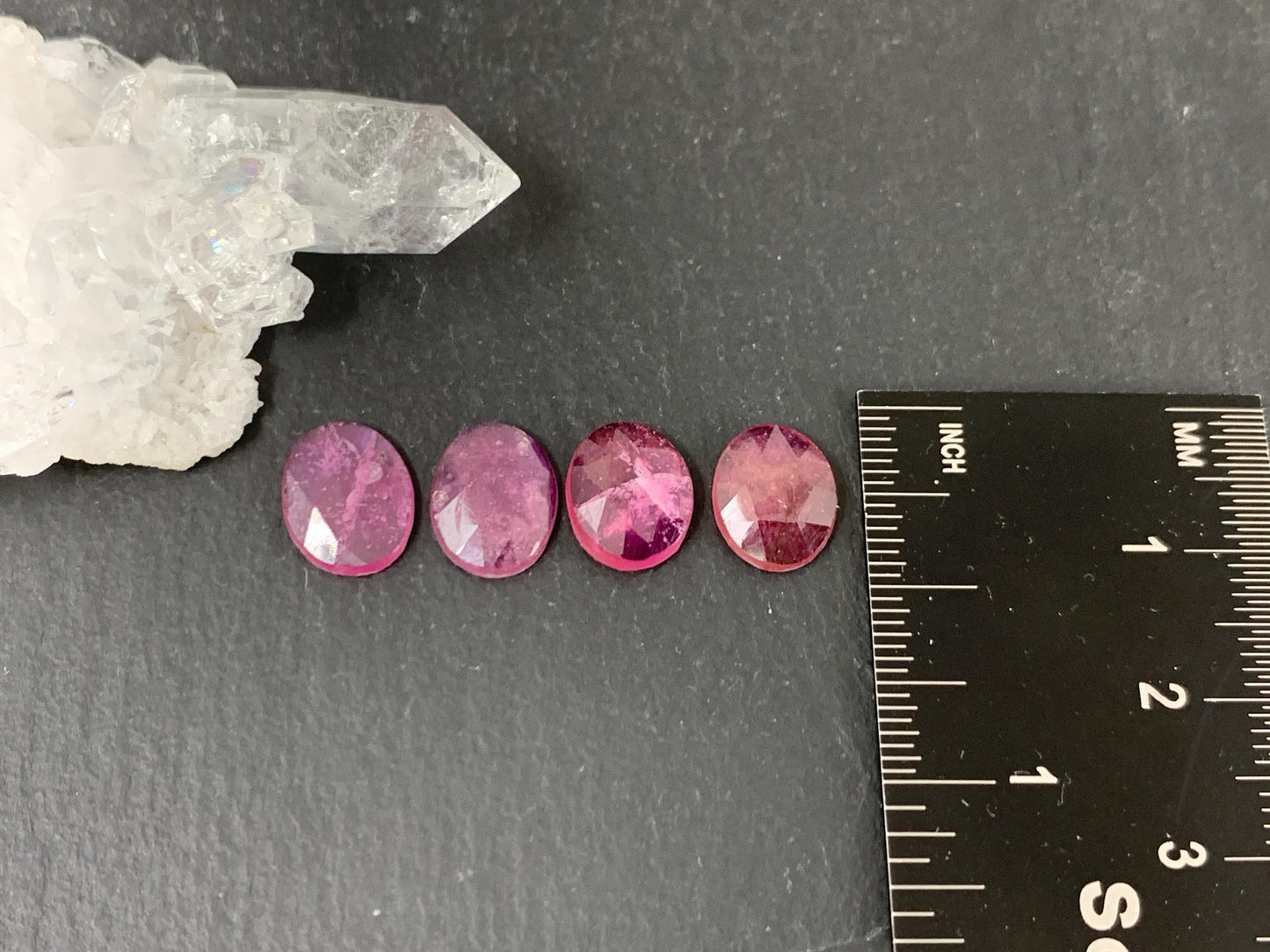 Faceted Sapphire oval 8x10mm cabochon. Second quality cabochon