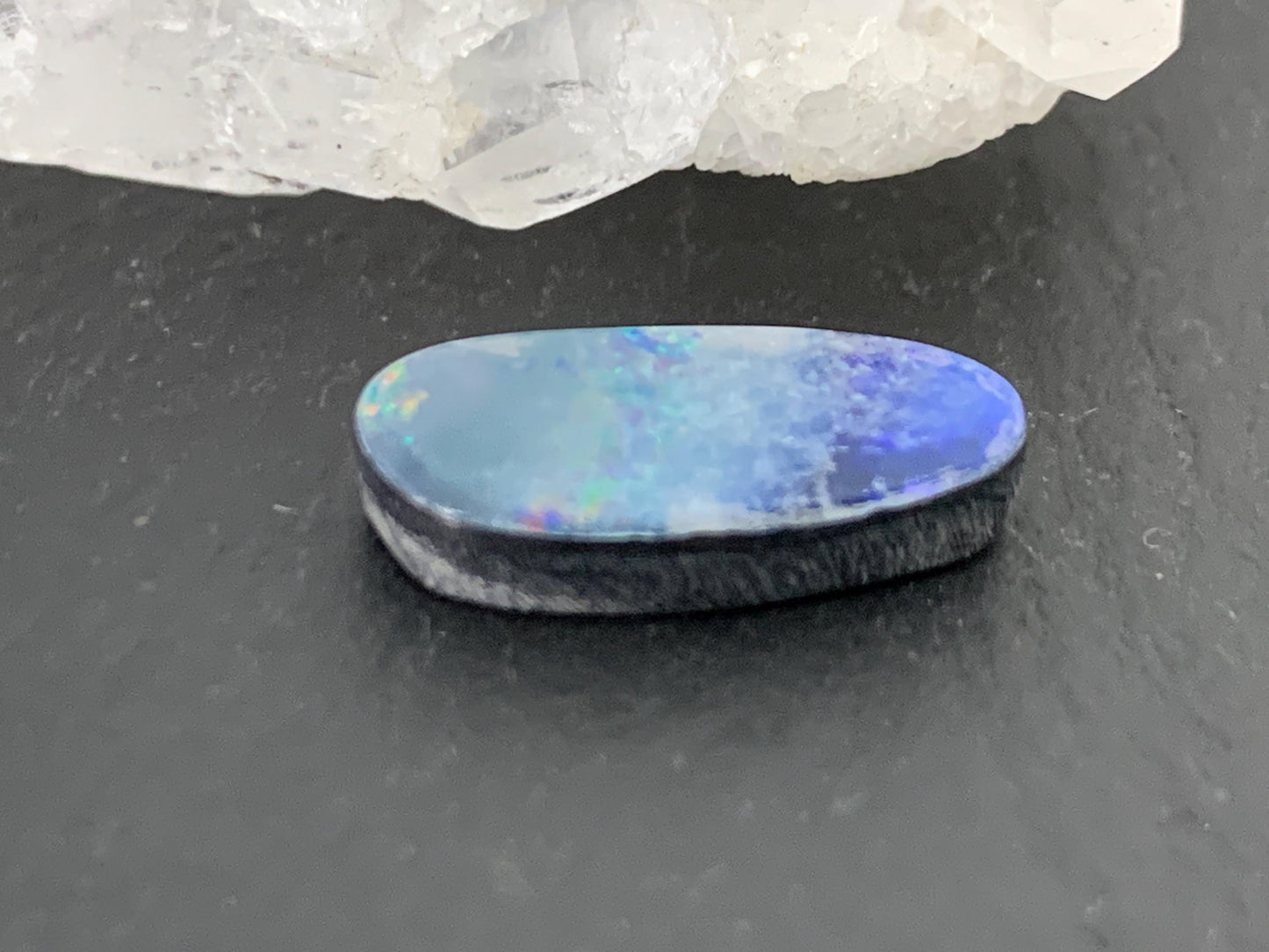 Australian Opal doublet 7x15x3.5mm cabochon