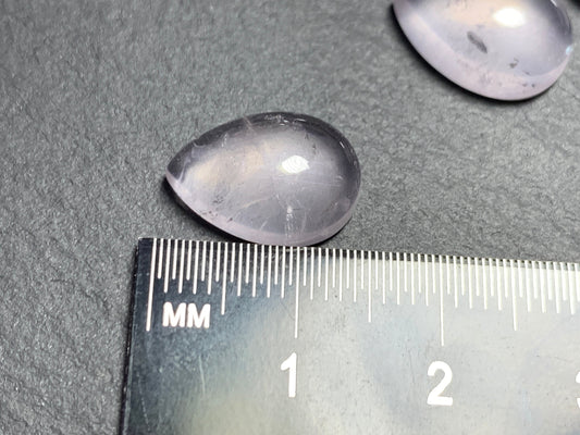 Rose Quartz pear 10x14mm cabochon - Calibrated cabochons