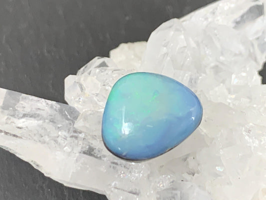 Australian Opal Doublet 11x11x6mm Free Form Cabochon - Natural Gemstone