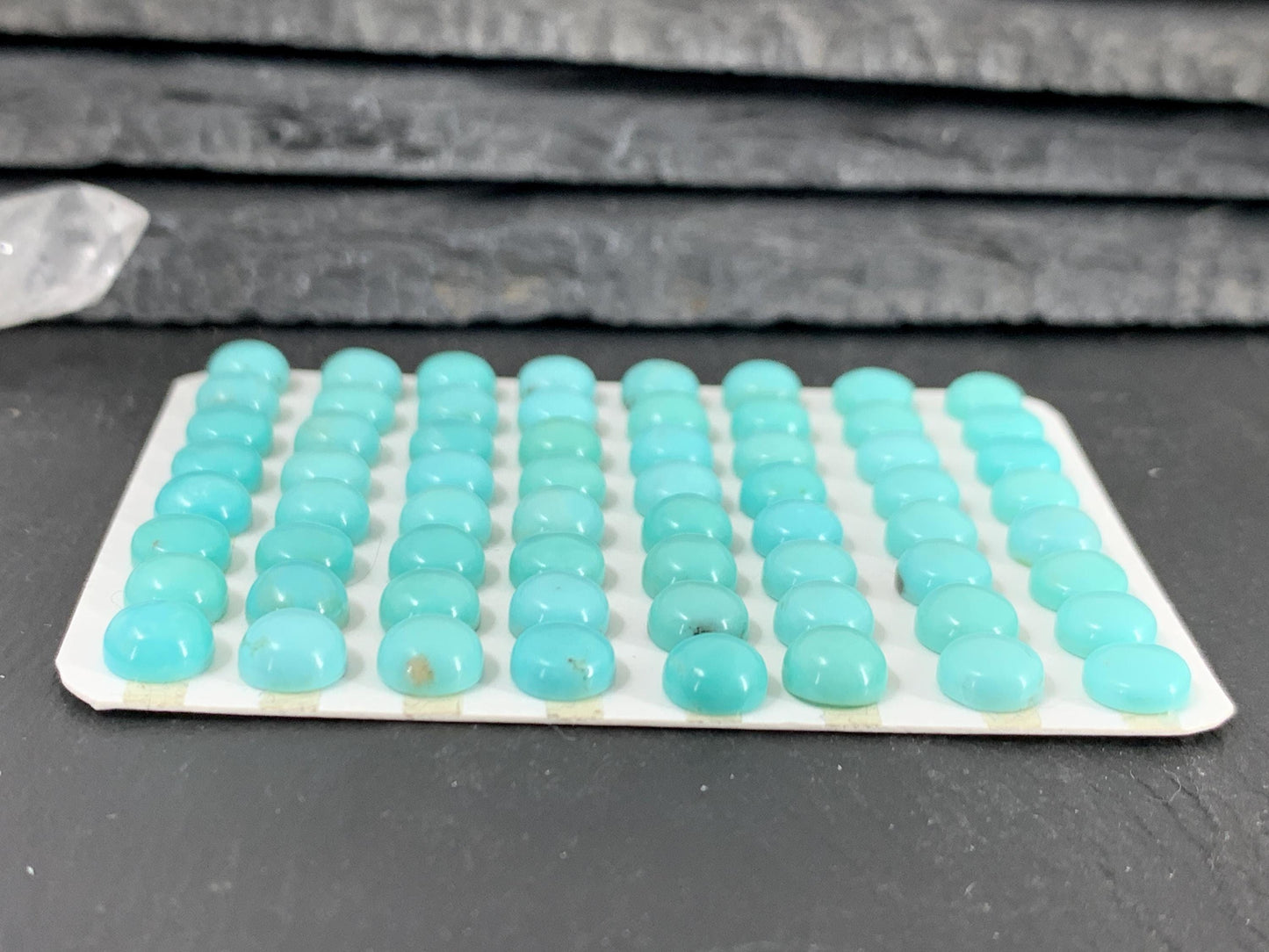 Turquoise round 6mm cabochon - Calibrated cabochons