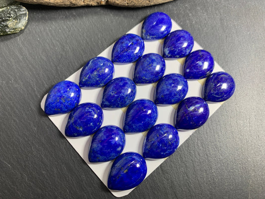 Lapis Lazuli pear 15x20mm cabochon - Calibrated cabochons