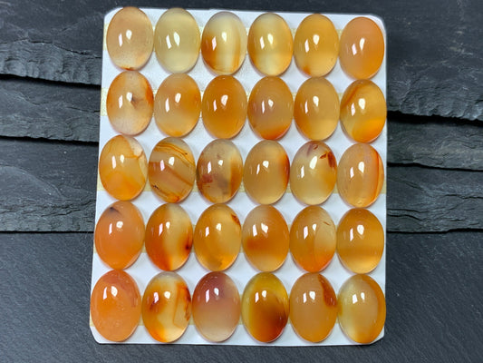 carnelian cabochon 10x14mm