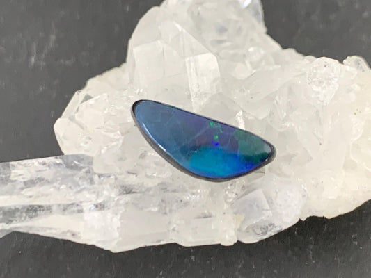 Australian Opal doublet 5x13x3.5mm cabochon
