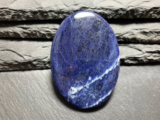 Large Sodalite cabochon 64x45x7mm