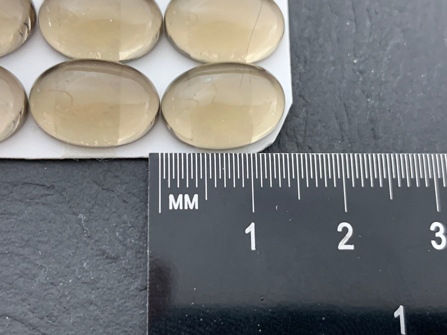 Smokey Quartz oval 10x14mm cabochon - Calibrated acbochons
