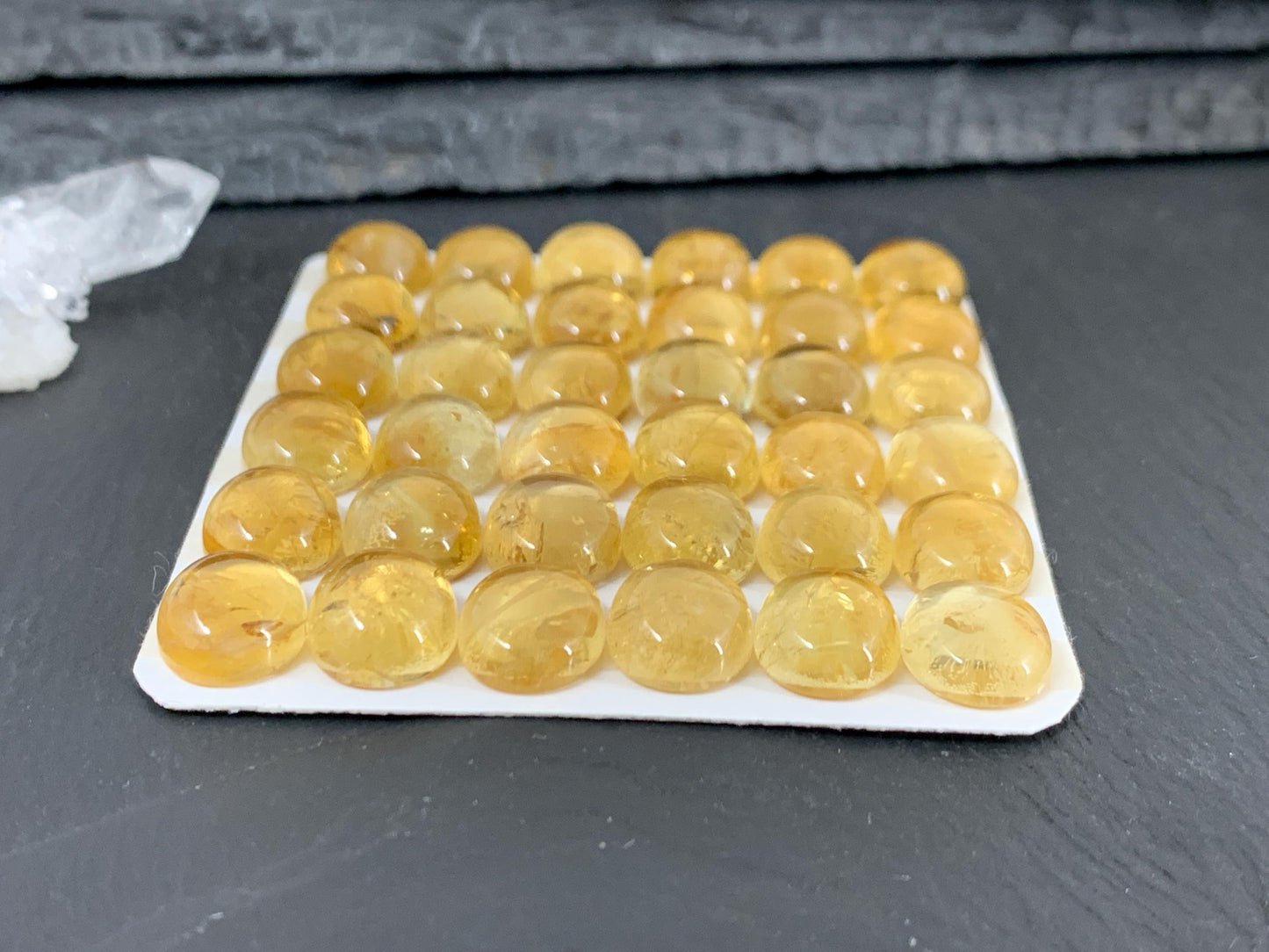 Citrine oval 10x12mm cabochon - Calibrated cabochons