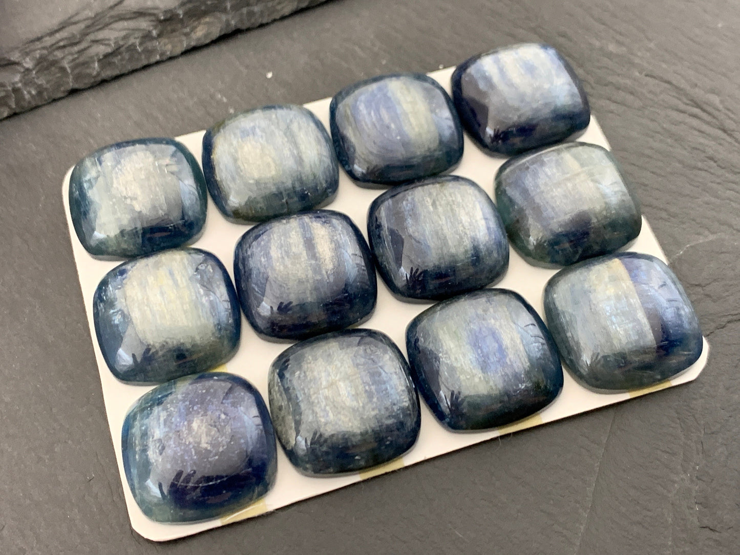 Kyanite Square 20mm cabochon | Calibrated Cabochons