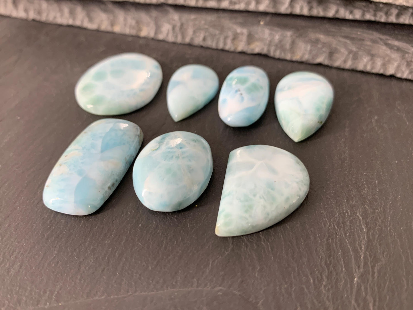 Larimar cabochon - natural Larimar