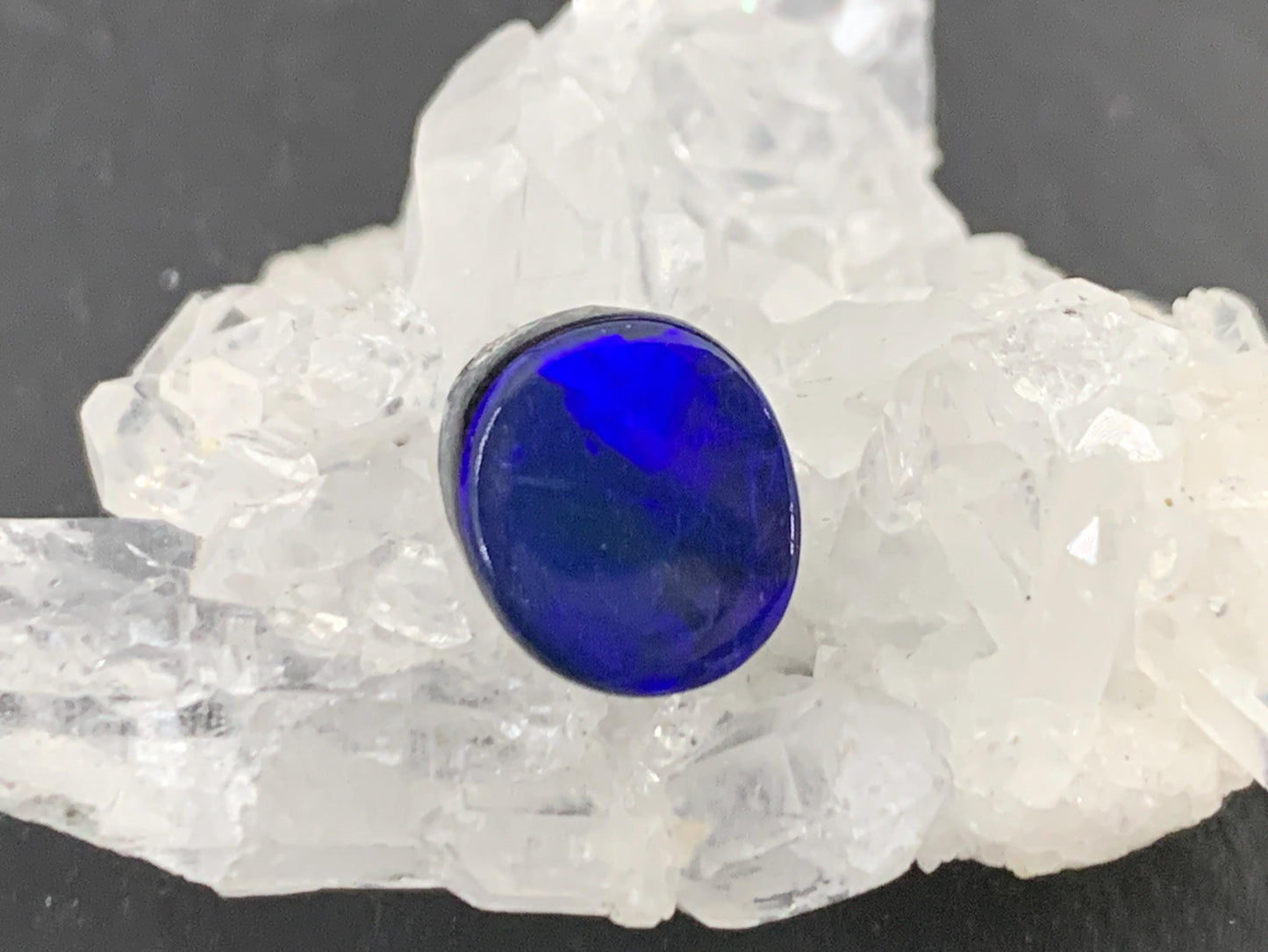 Australian Opal Doublet 8x9x4mm cabochon