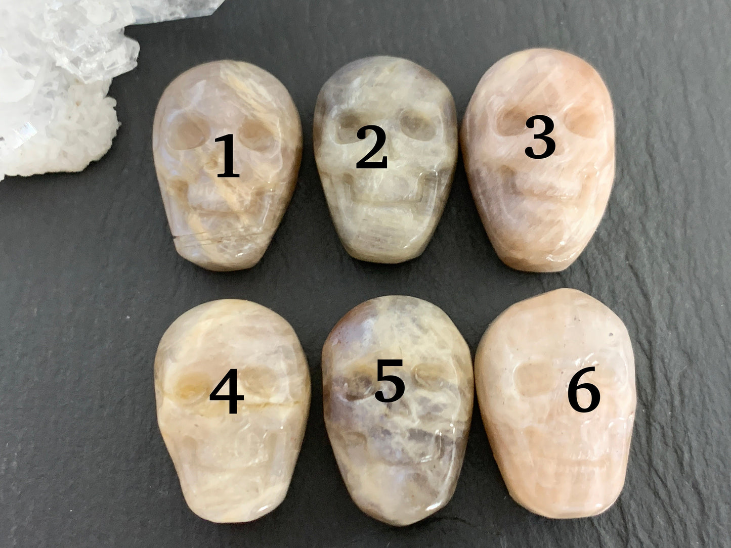 Moonstone Skull 15x22mm Cabochon