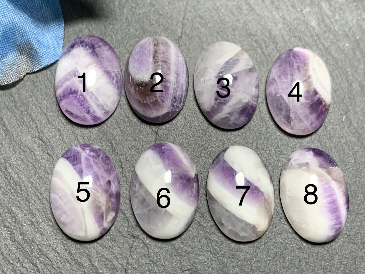 Lace Amethyst Oval 13x18mm Cabochon - Calibrated Cabochons