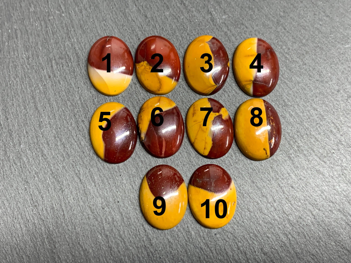 Mookaite oval 15x20mm cabochon - Calibrated cabochons