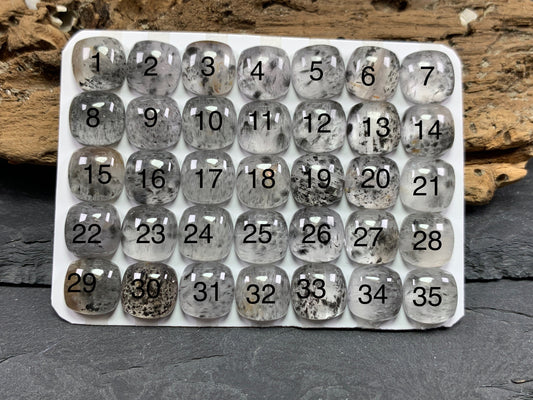Super 7 square cushion 10mm cabochon - Calibrated cabochons