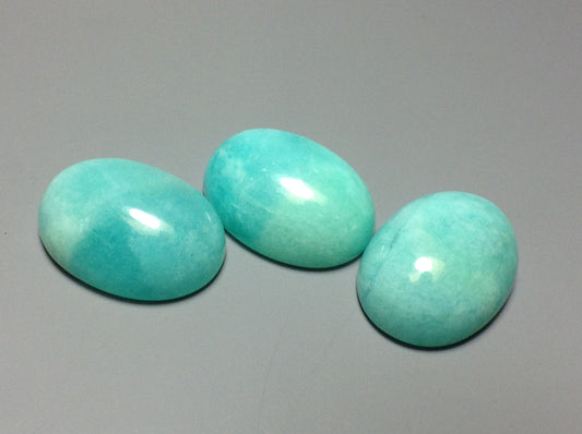 Amazonite oval 15x20mm cabochon - Calibrated cabochons