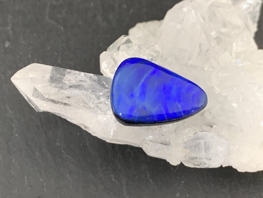 Australian Opal doublet 9x14x4mm cabochon