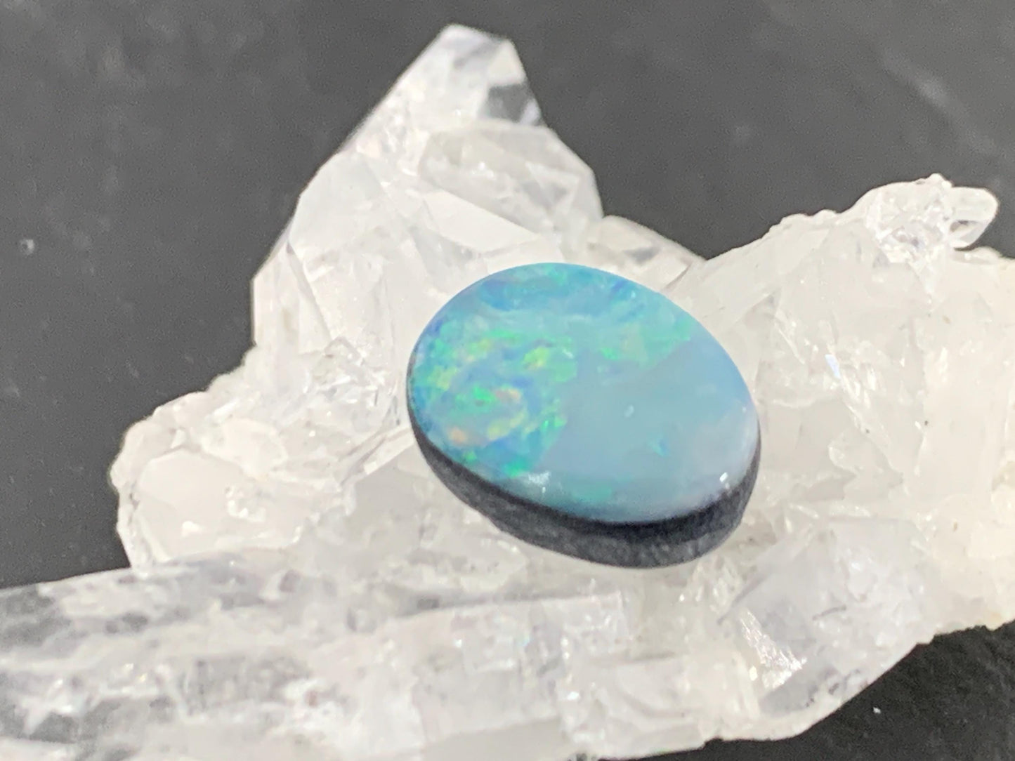 Australian Opal Doublet 8x11x4mm cabochon