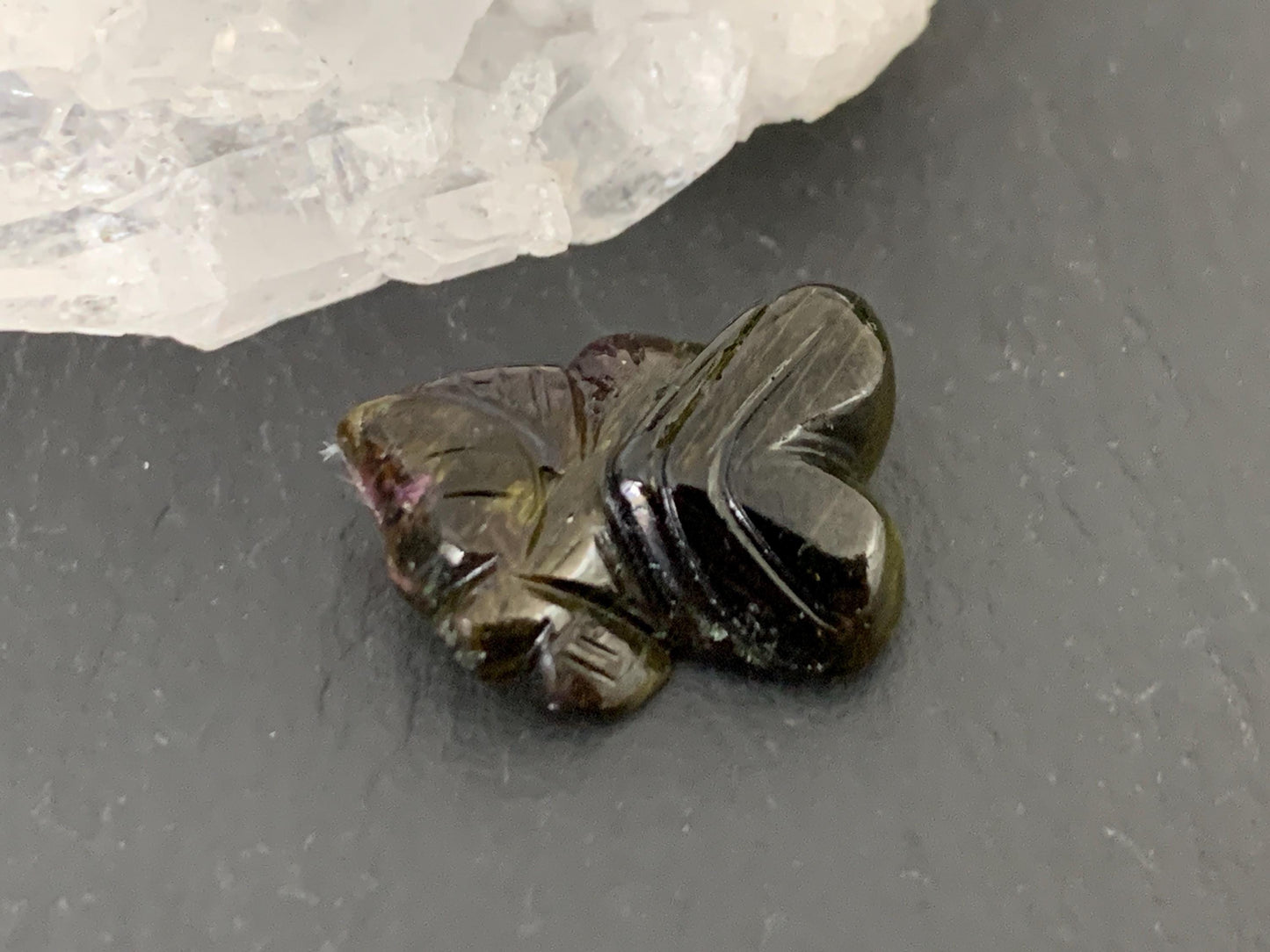 Carved Tourmaline 12x16x5mm (not flat cabochon)