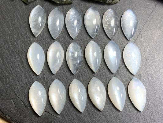 White MoonStone Miss Asia 10x20mm cabochon