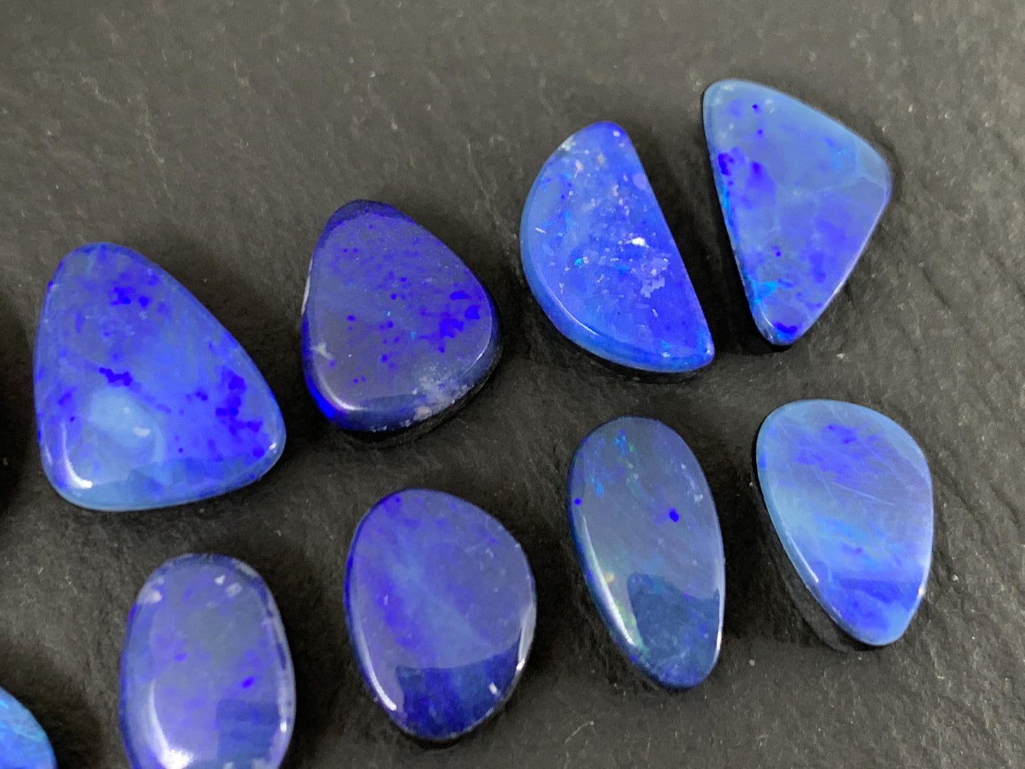 Australian Opal Doublet 8-10mm long cabochon - Second quality
