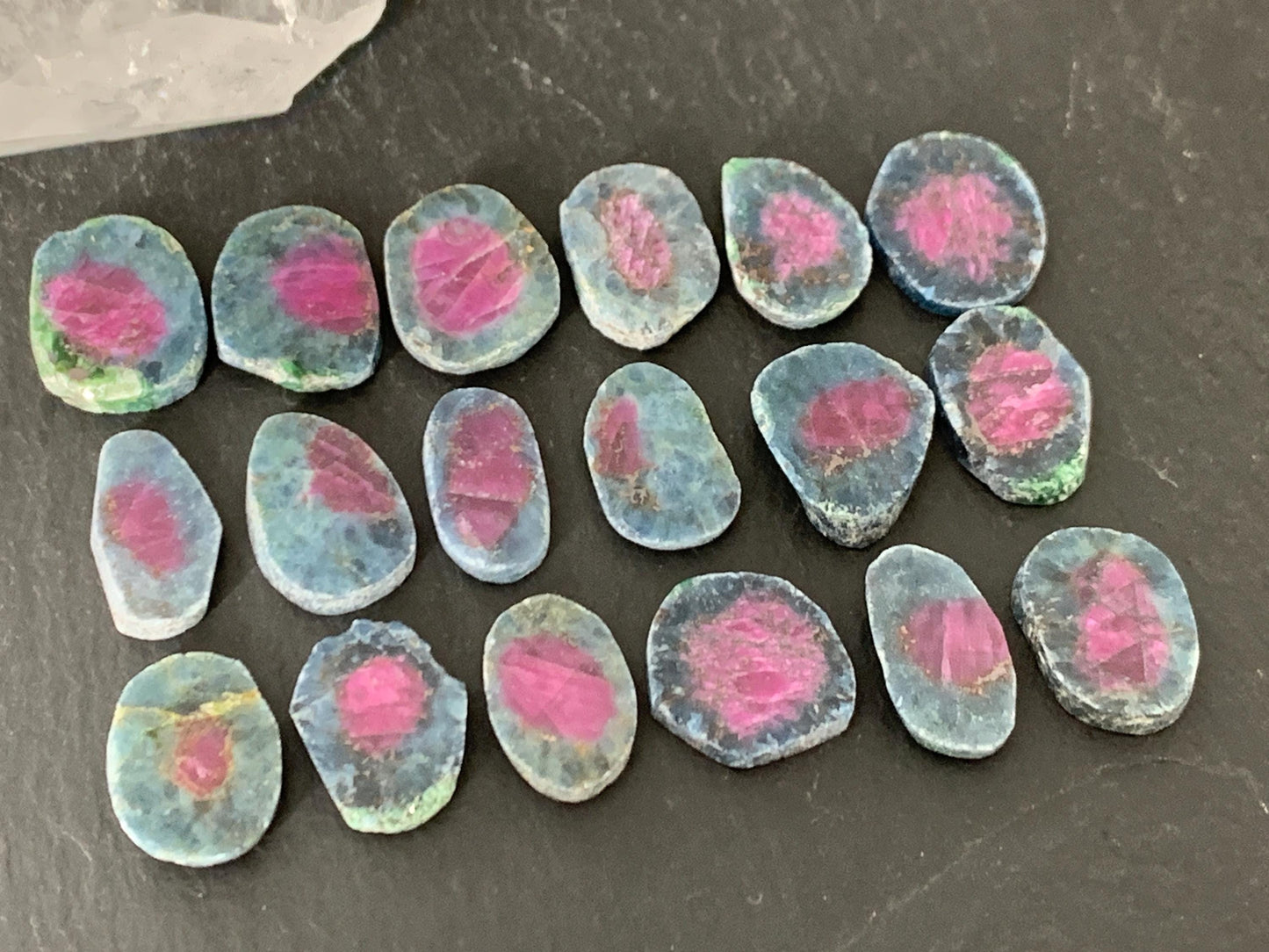 Watermelon Ruby 13mm long slice - free form