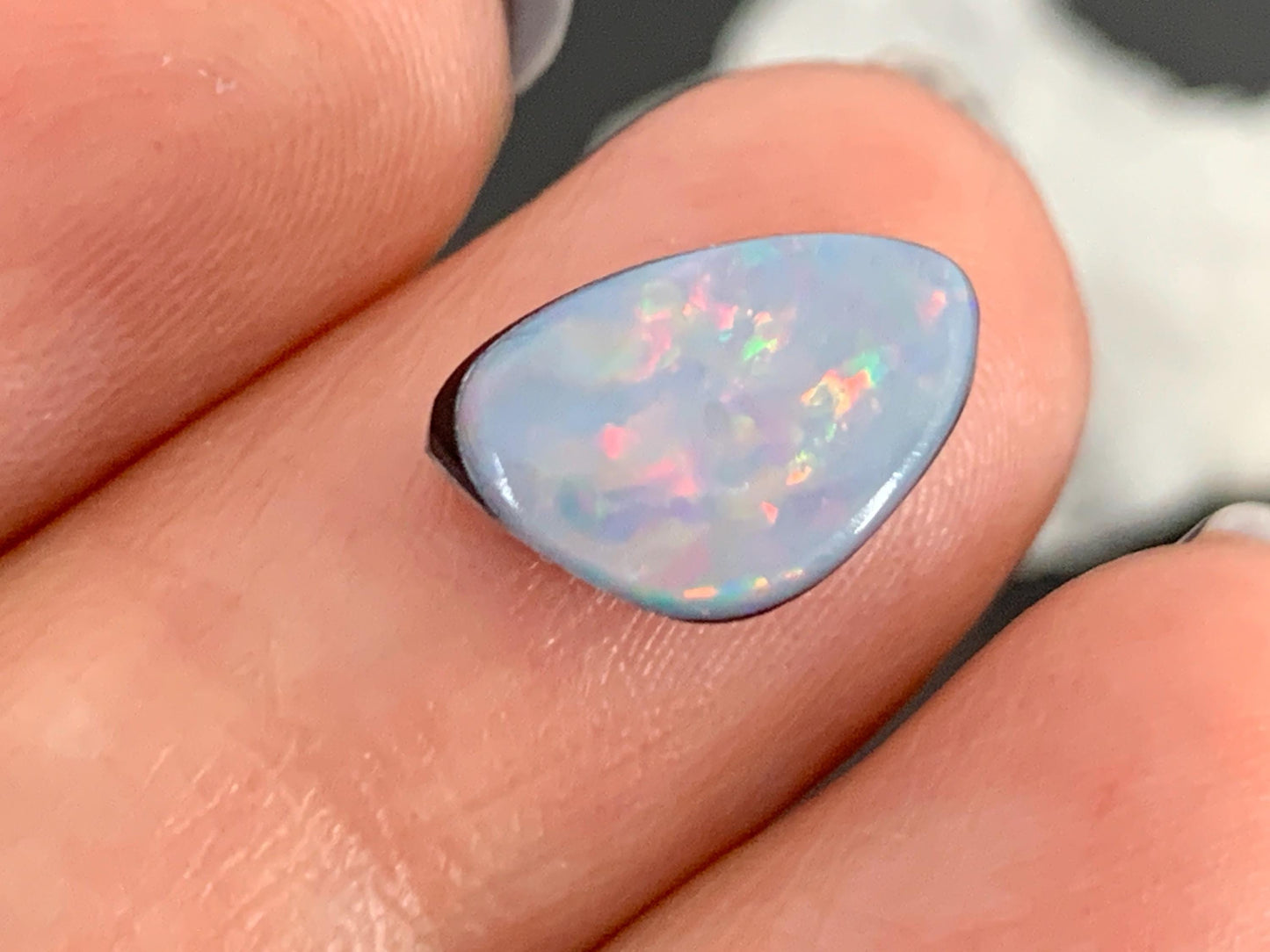 Australian Opal Doublet 7x12x4mm cabochon