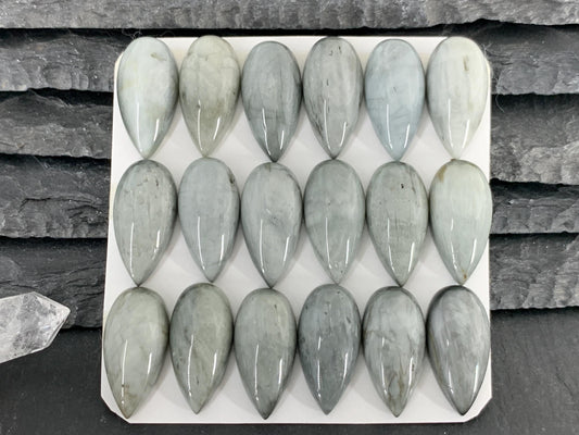 Eagle Eye pear 10x20mm cabochon - Calibrated cabochons
