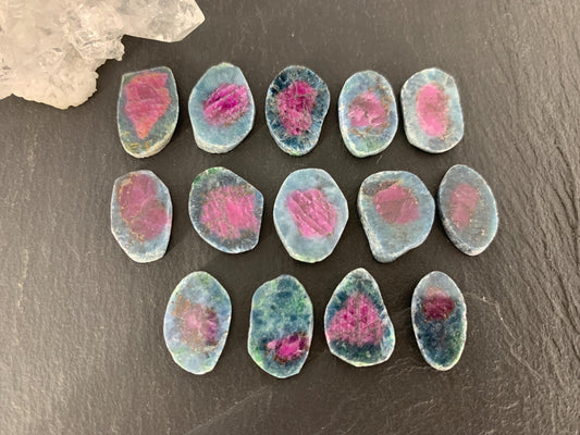 Watermelon Ruby 14mm long slice