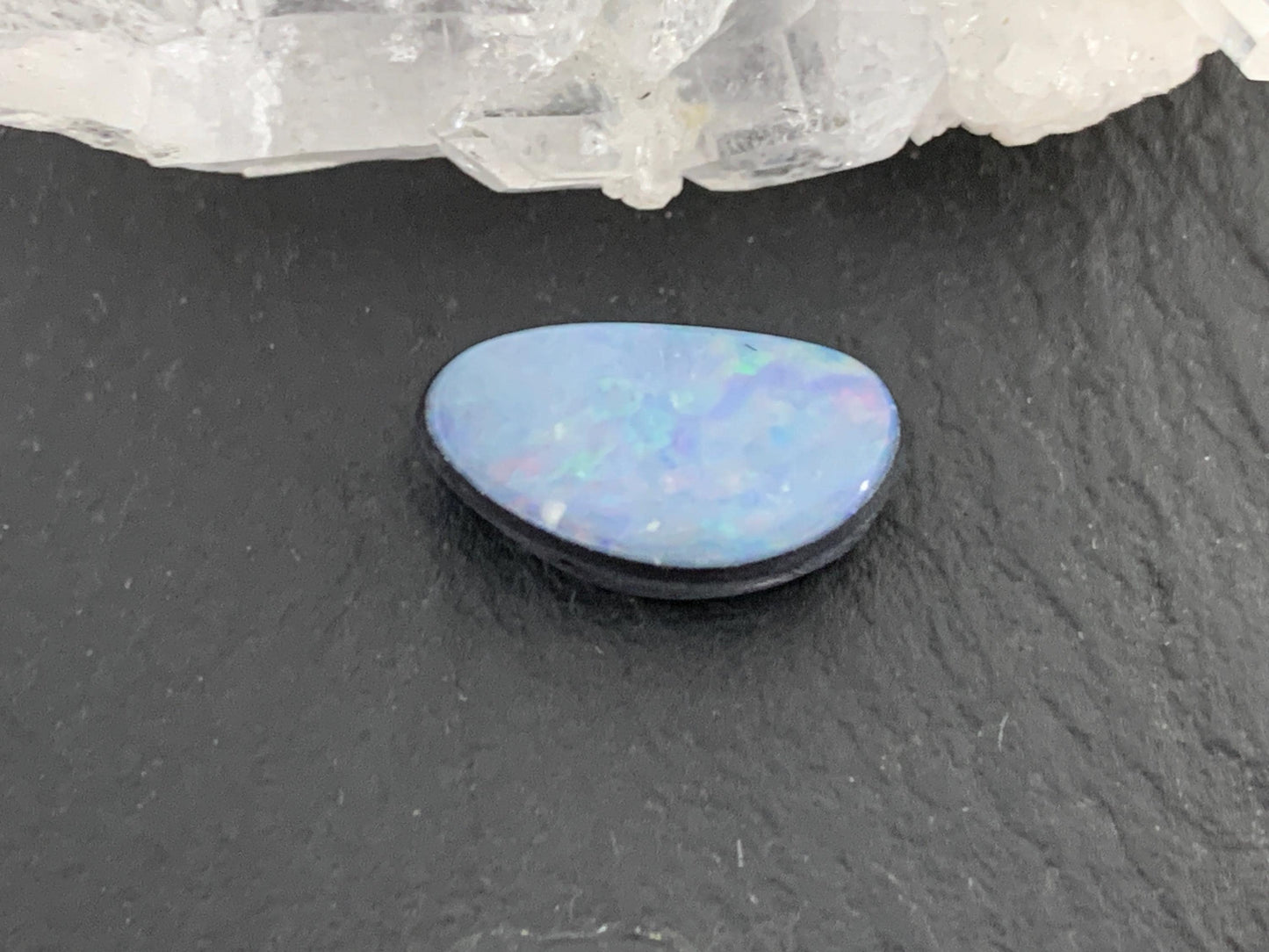 Australian Opal doublet 6x12x4mm cabochon
