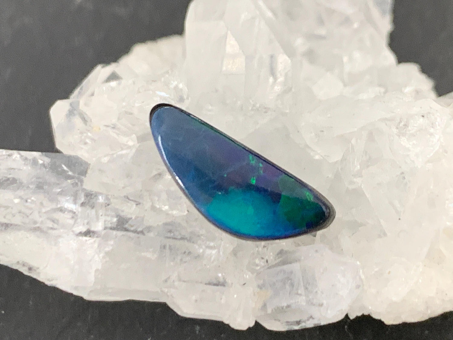 Australian Opal doublet 5x13x3.5mm cabochon