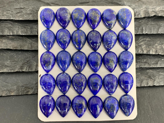 Lapis Lazuli pear 10x14mm Cabochon - Calibrated cabochons