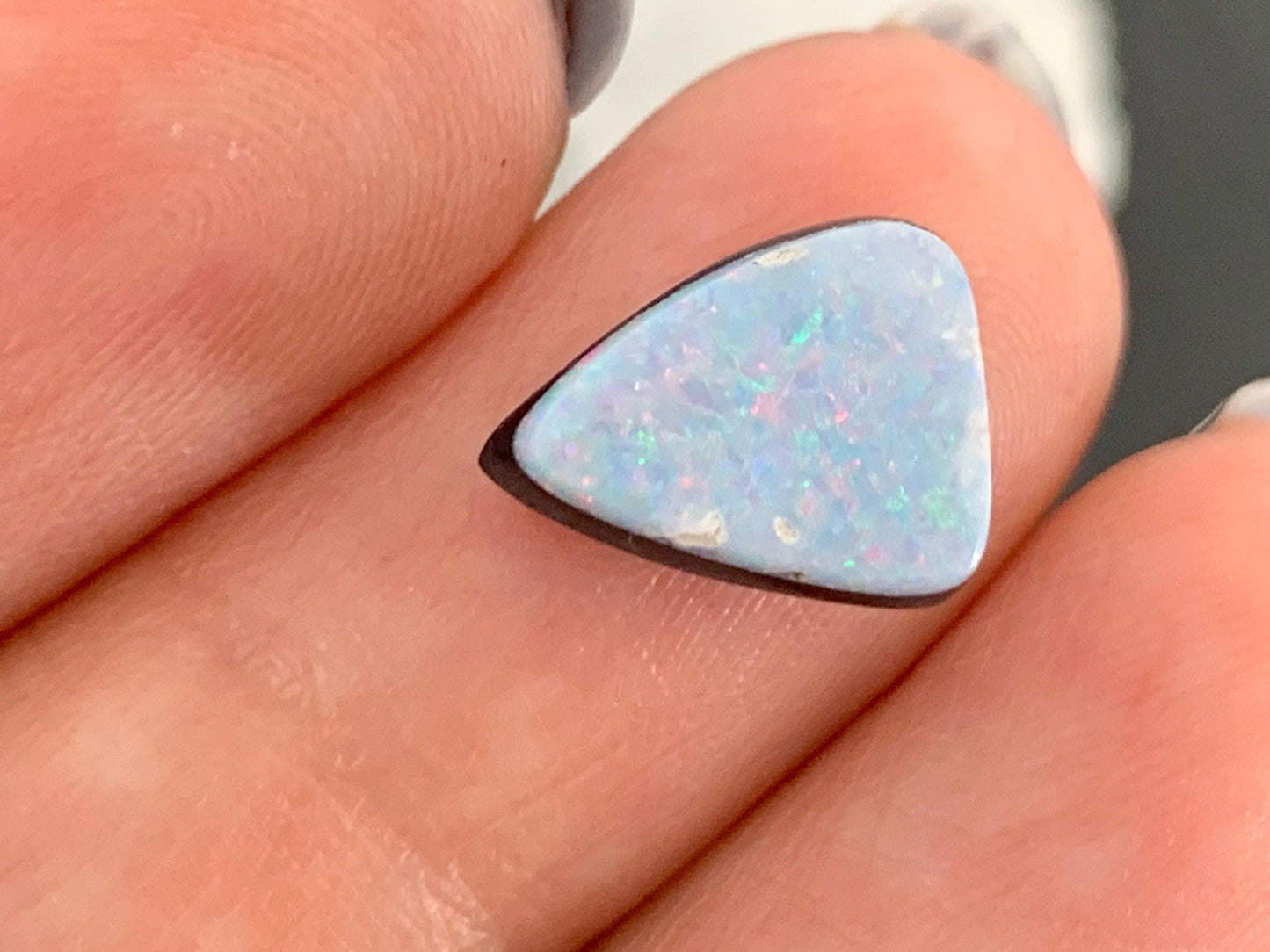 Australian Opal Doublet 8x11x3.5mm cabochon